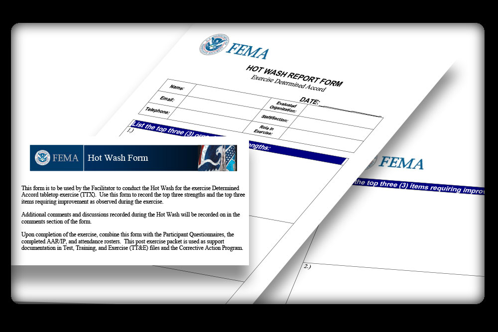 FEMA Hot Wash Form